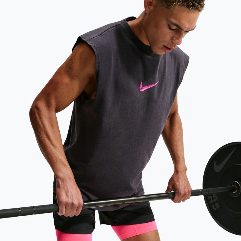 Trainings-T-Shirt Herren Nike Sleeveless T-Shirt black/hyper pink 4