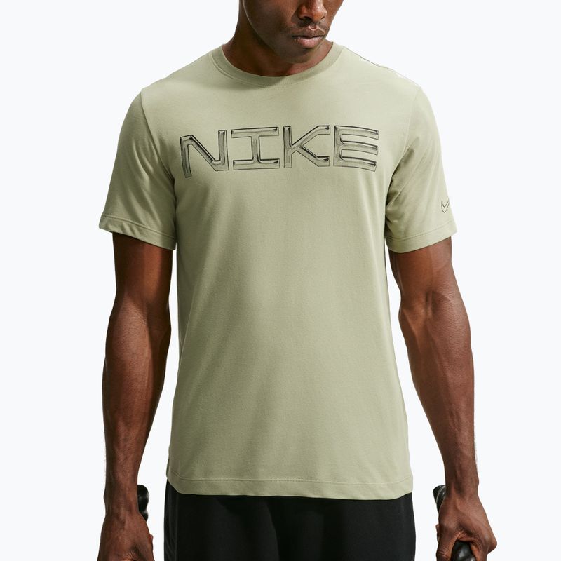 Trainings-T-Shirt Herren Nike Dri-FIT Training T-Shirt dusty olive/black