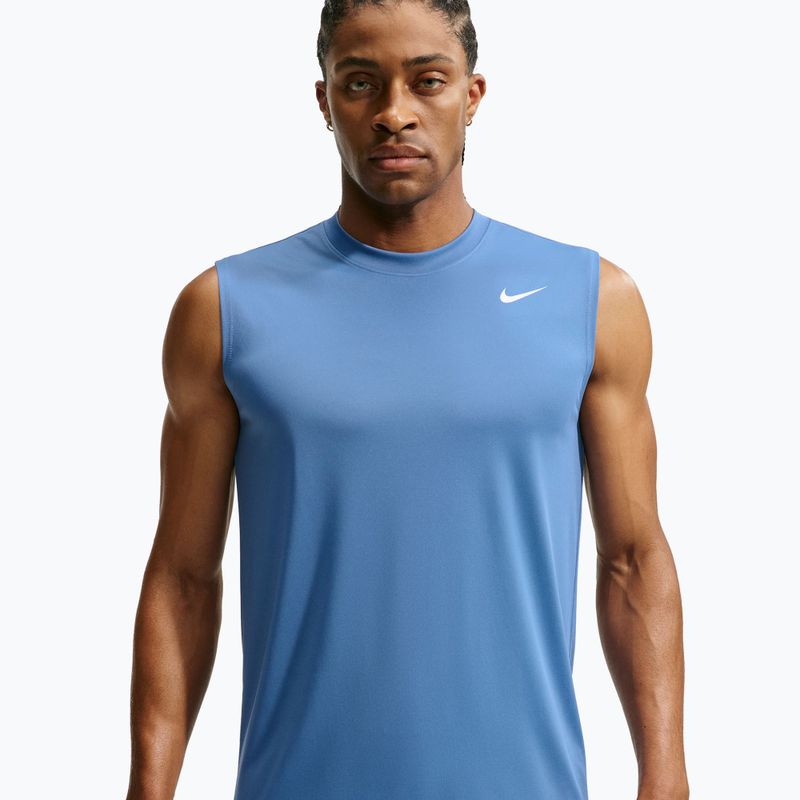 Trainings-T-Shirt Herren Nike Dri-FIT Sleeveless Training Top indigo storm/white 3