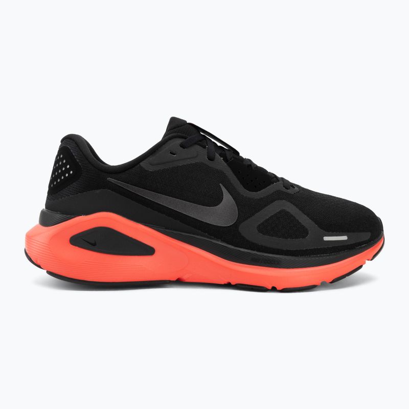 Herren-Laufschuhe Nike Structure 26 black/bright crimson/metallic dark grey 2