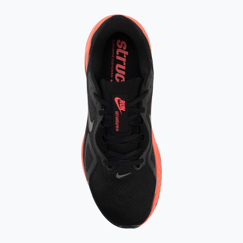 Herren-Laufschuhe Nike Structure 26 black/bright crimson/metallic dark grey 5