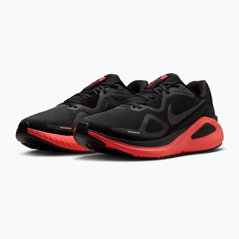 Herren-Laufschuhe Nike Structure 26 black/bright crimson/metallic dark grey 3