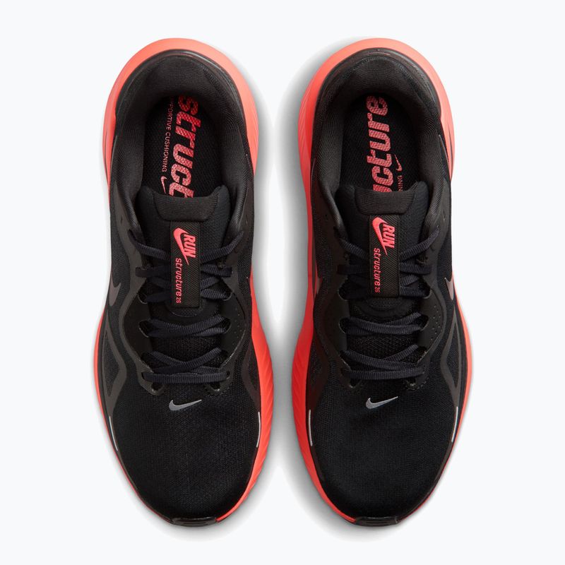 Herren-Laufschuhe Nike Structure 26 black/bright crimson/metallic dark grey 5