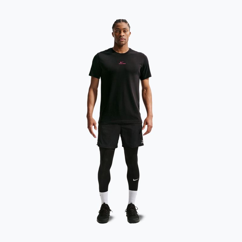 Trainings-T-Shirt Herren Nike Pro black/hyper pink 7