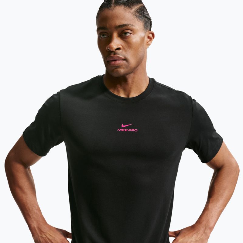 Trainings-T-Shirt Herren Nike Pro black/hyper pink 3