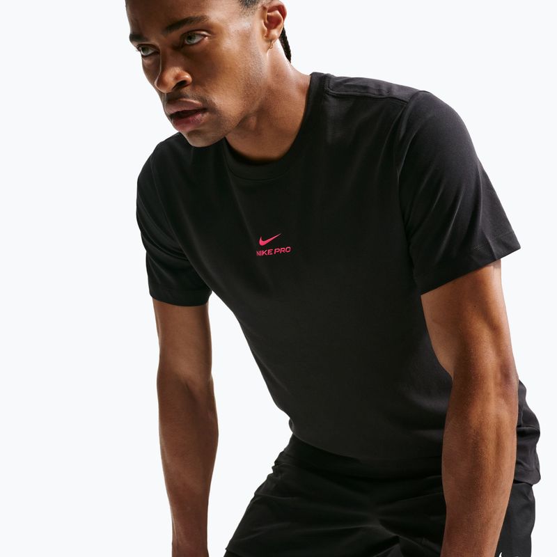 Trainings-T-Shirt Herren Nike Pro black/hyper pink 5