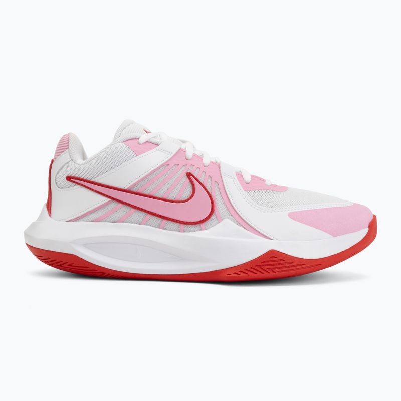 Volleyballschuhe Nike Zoom Hyperspeed Court 2 white/pink rise/university red 2