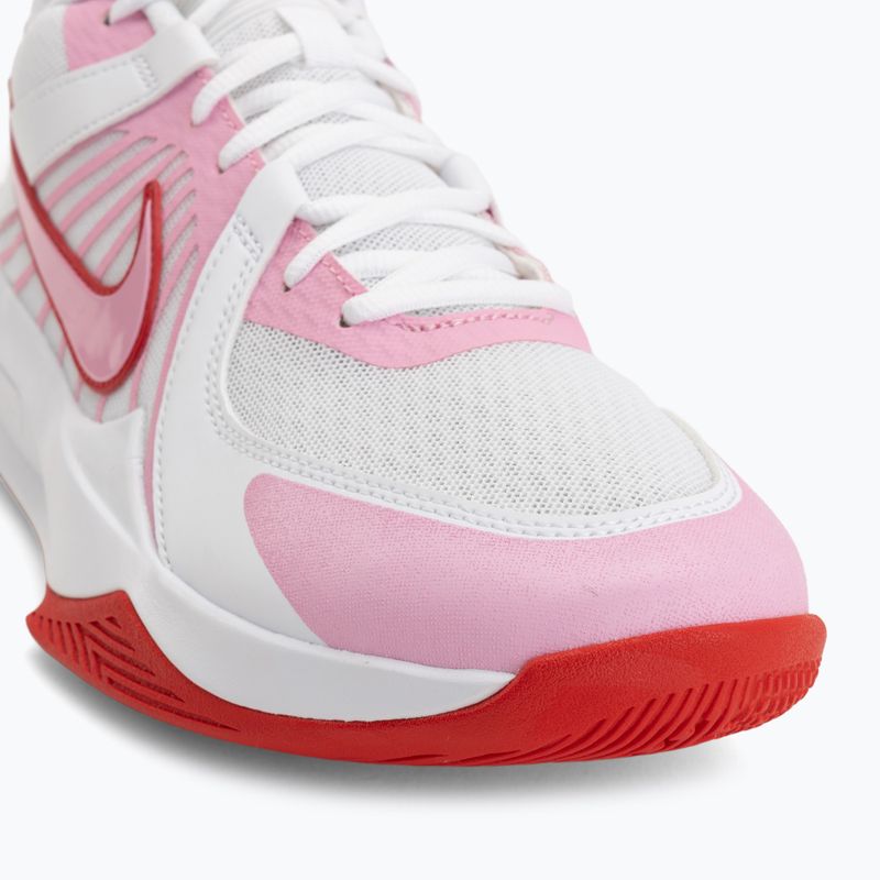 Volleyballschuhe Nike Zoom Hyperspeed Court 2 white/pink rise/university red 7