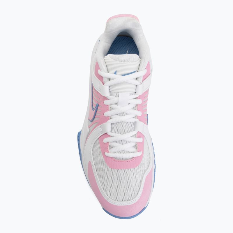 Volleyballschuhe Nike Zoom Hyperspeed Court 2 white/pink rise/valor blue 5