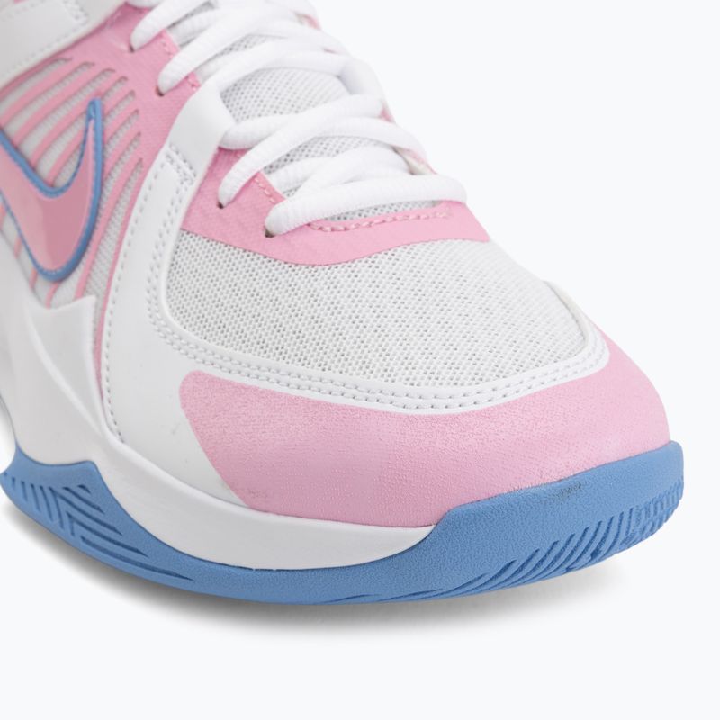Volleyballschuhe Nike Zoom Hyperspeed Court 2 white/pink rise/valor blue 7