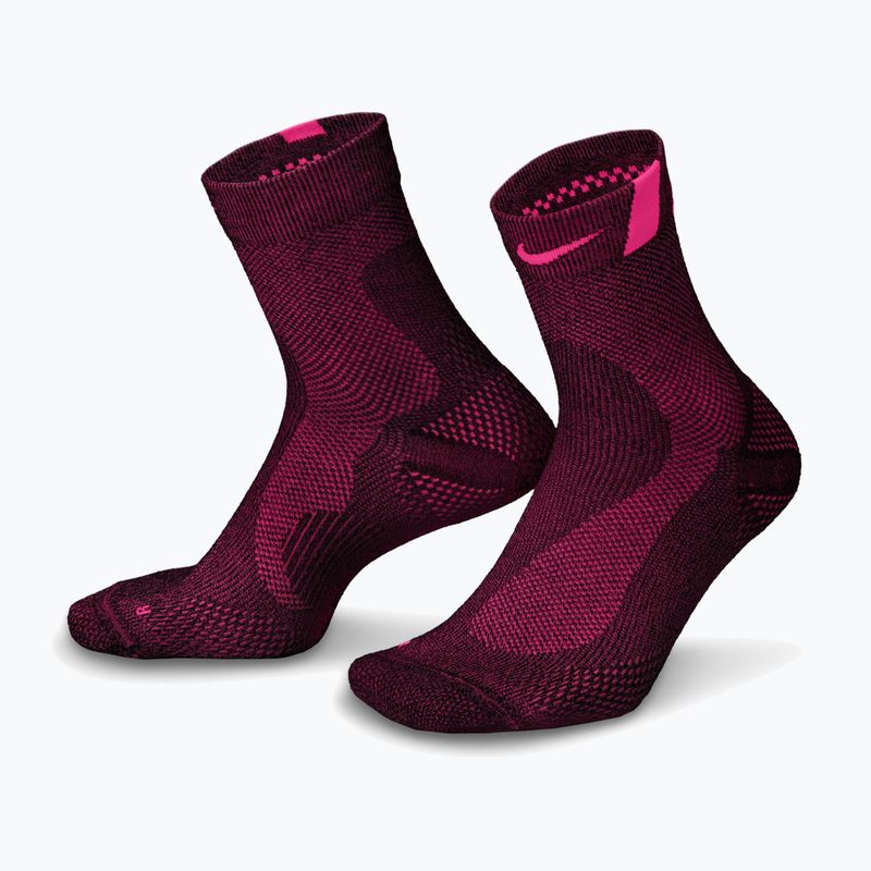 Socken Nike Run Lightweight Micro Crew Black/Hyper Pink/Hyper Pink