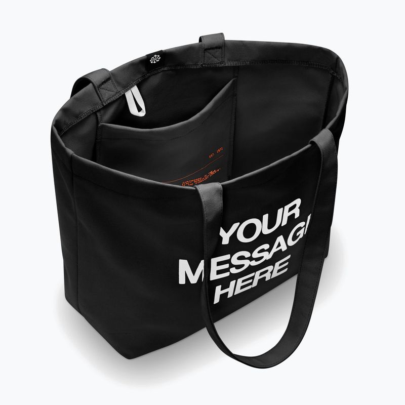 Tasche Nike Heritage "Your Message Here" Tote 22 l black/white/safety orange 4