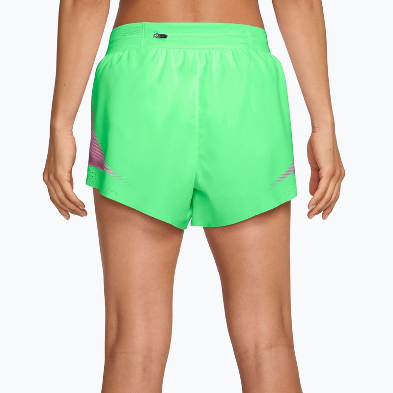 Damen-Laufshorts Nike AeroSwift illusion green/black 2