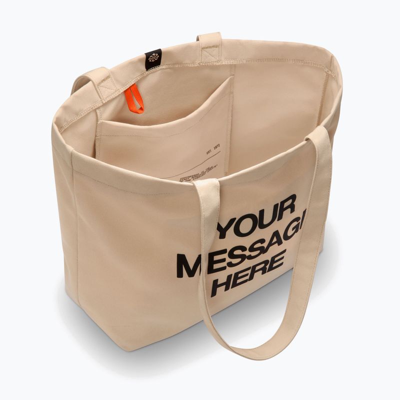 Tasche Nike Heritage "Your Message Here" Tote 22 l oatmeal/safety orange/safety orange 4