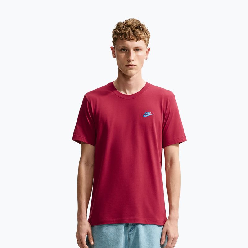 Herren-Shirt Nike Sportswear Club tough red/football blue