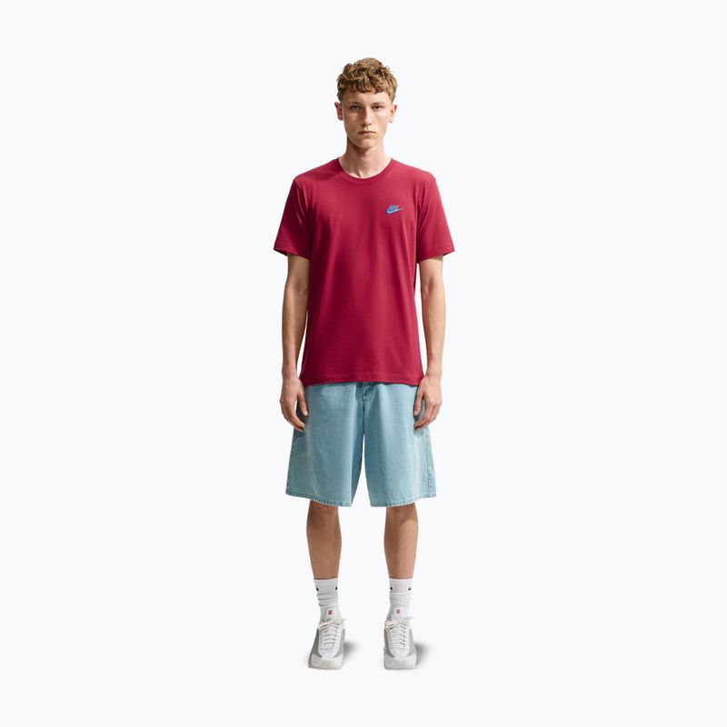 Herren-Shirt Nike Sportswear Club tough red/football blue 7