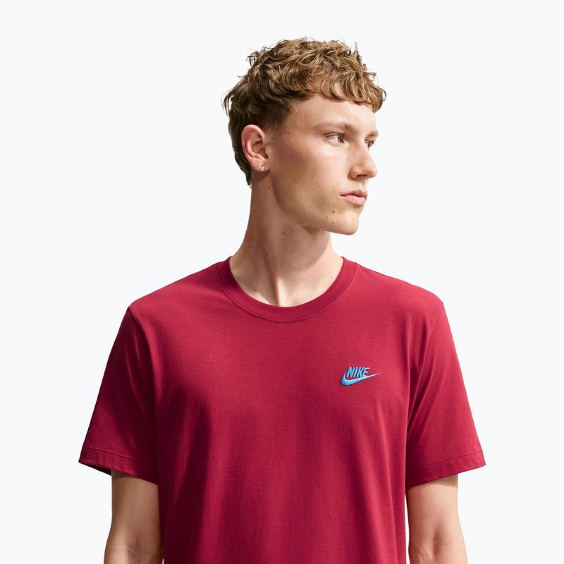 Herren-Shirt Nike Sportswear Club tough red/football blue 5