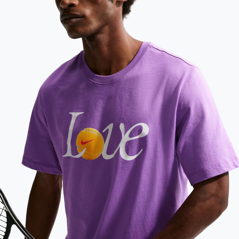 Herren-Tennisshirt Nike Court Love bright violet 5