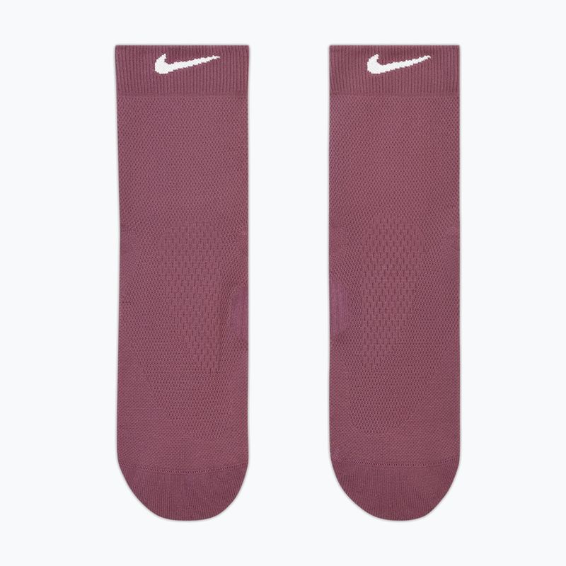Socken Nike Run Midweight Micro Crew pink smoke/pink rise/white 2
