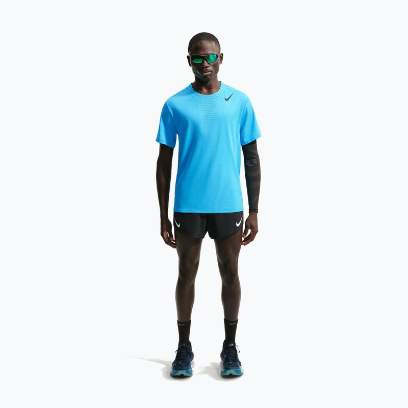 Herren-Laufshirt Nike AeroSwift light current blue/black 2