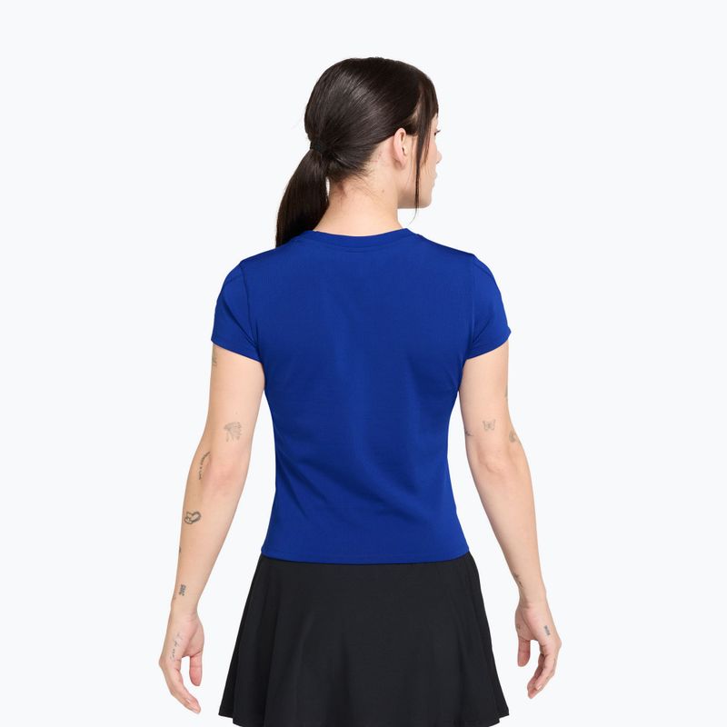 Damen-Tennisshirt Nike Court Dri-Fit Advantage old royal/white 2