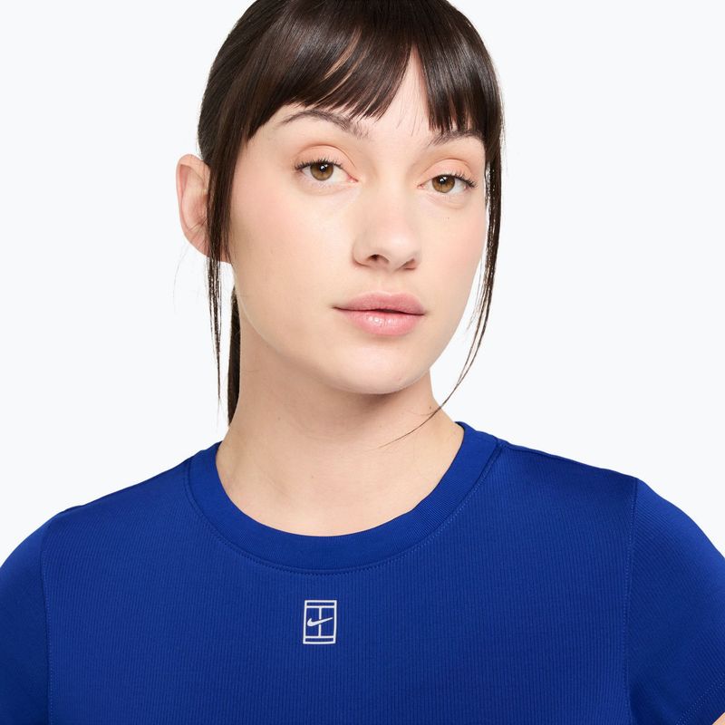 Damen-Tennisshirt Nike Court Dri-Fit Advantage old royal/white 3