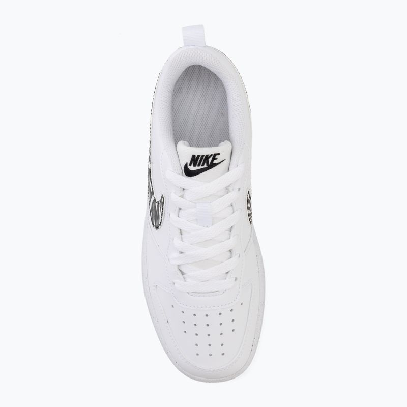 Nike Court Borough Low Schuhe weiß/schwarz 5