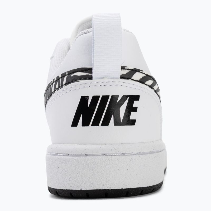 Nike Court Borough Low Schuhe weiß/schwarz 6