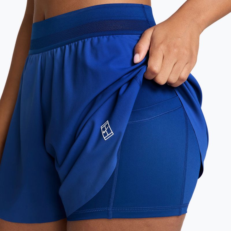 Damen Tennisshorts Nike Court Ace Advantage old royal/white 4