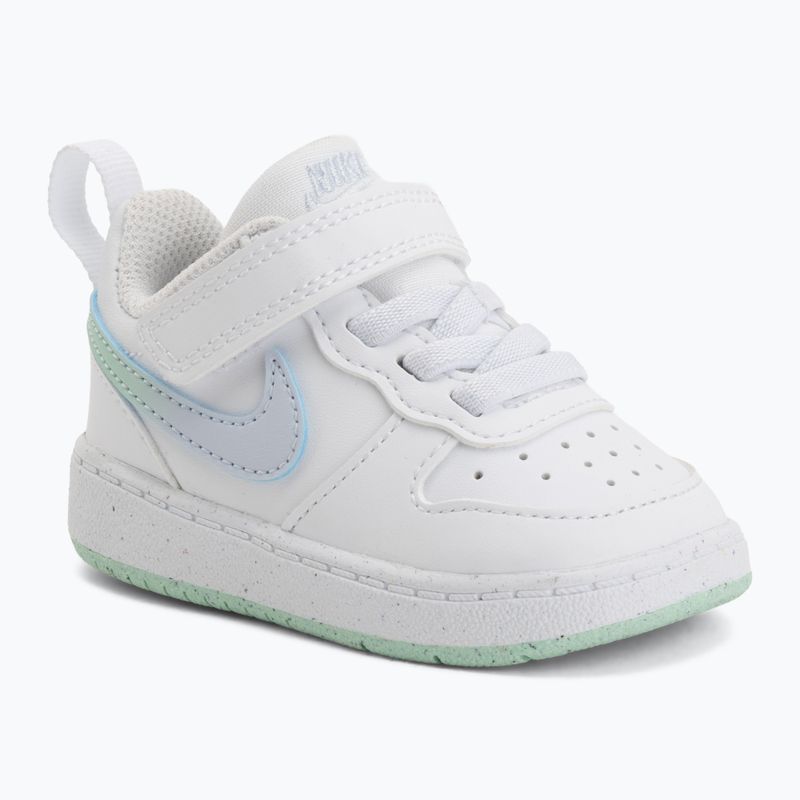 Kinderschuhe Nike Court Borough Low white/football grey/arctic green 6