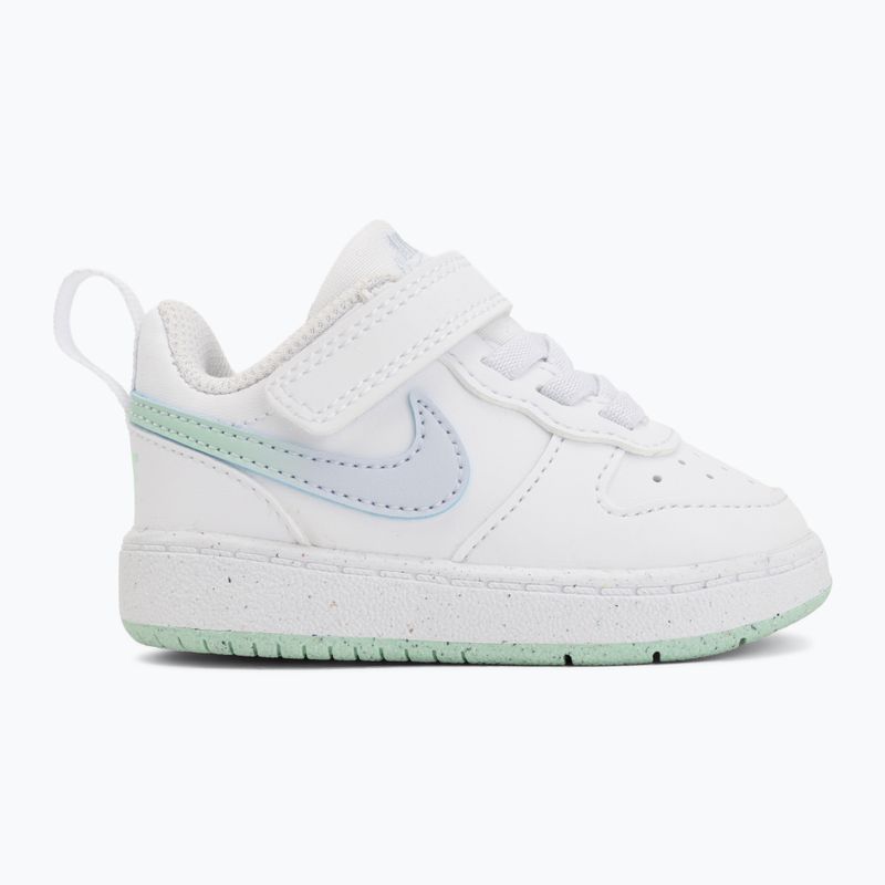 Kinderschuhe Nike Court Borough Low white/football grey/arctic green 7
