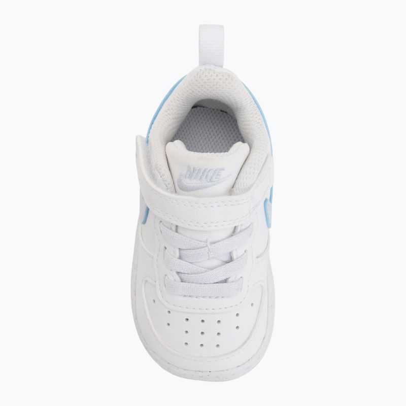 Kinderschuhe Nike Court Borough Low white/football grey/arctic green 10