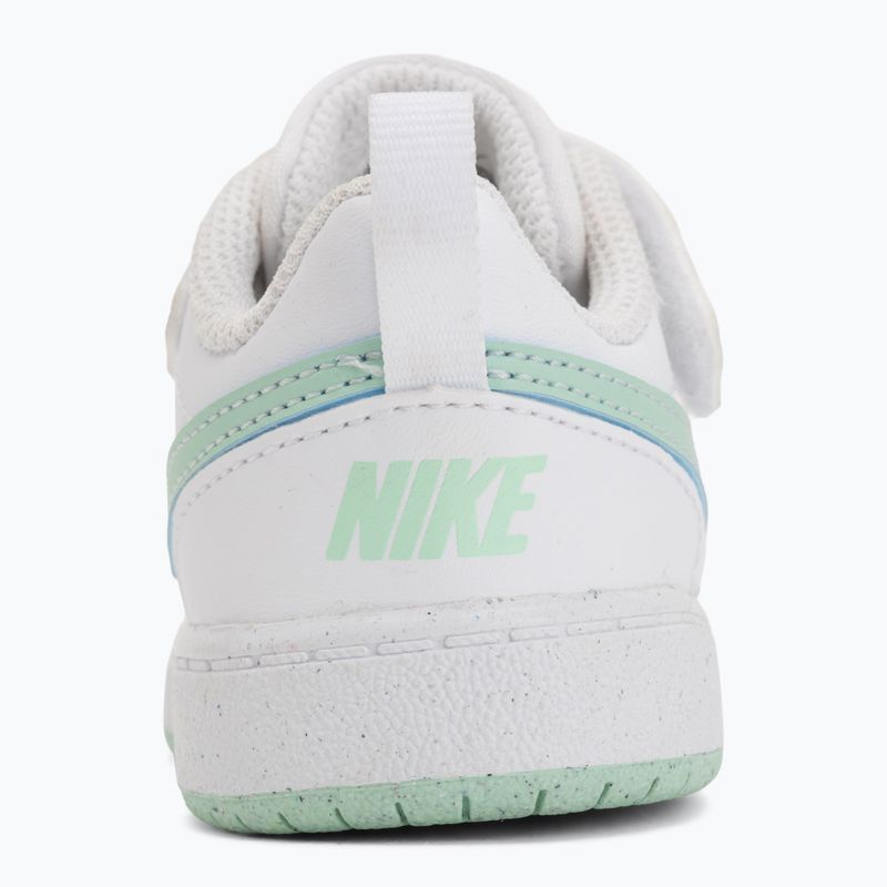 Kinderschuhe Nike Court Borough Low white/football grey/arctic green 11