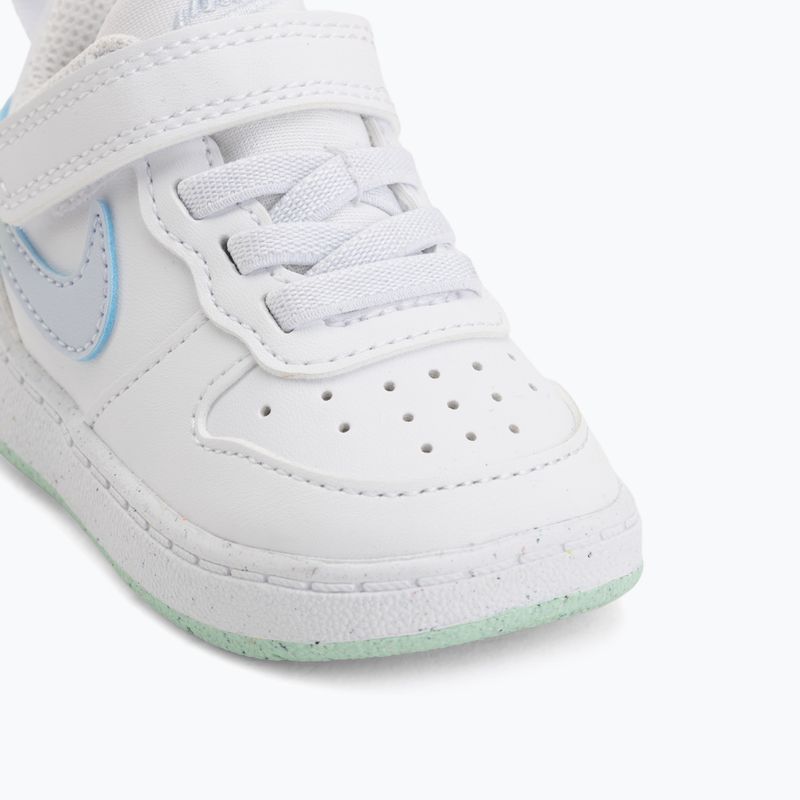 Kinderschuhe Nike Court Borough Low white/football grey/arctic green 12