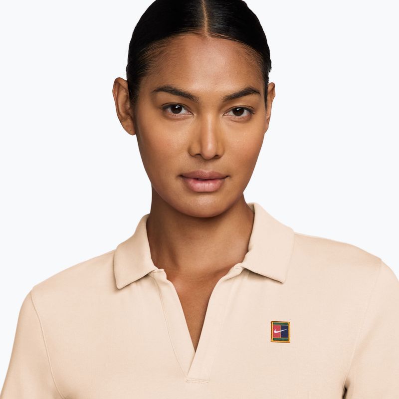 Poloshirt Nike Court Heritage Chalk 3