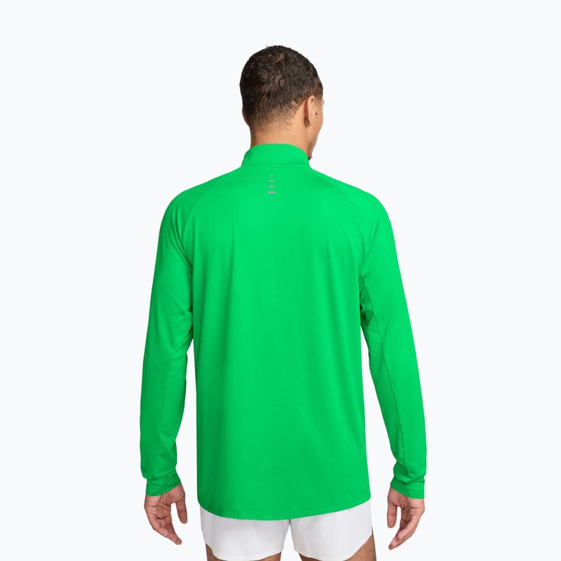 Laufsweatshirt für Herren Nike Stride 1/4 Zip Dri-Fit green spark 2