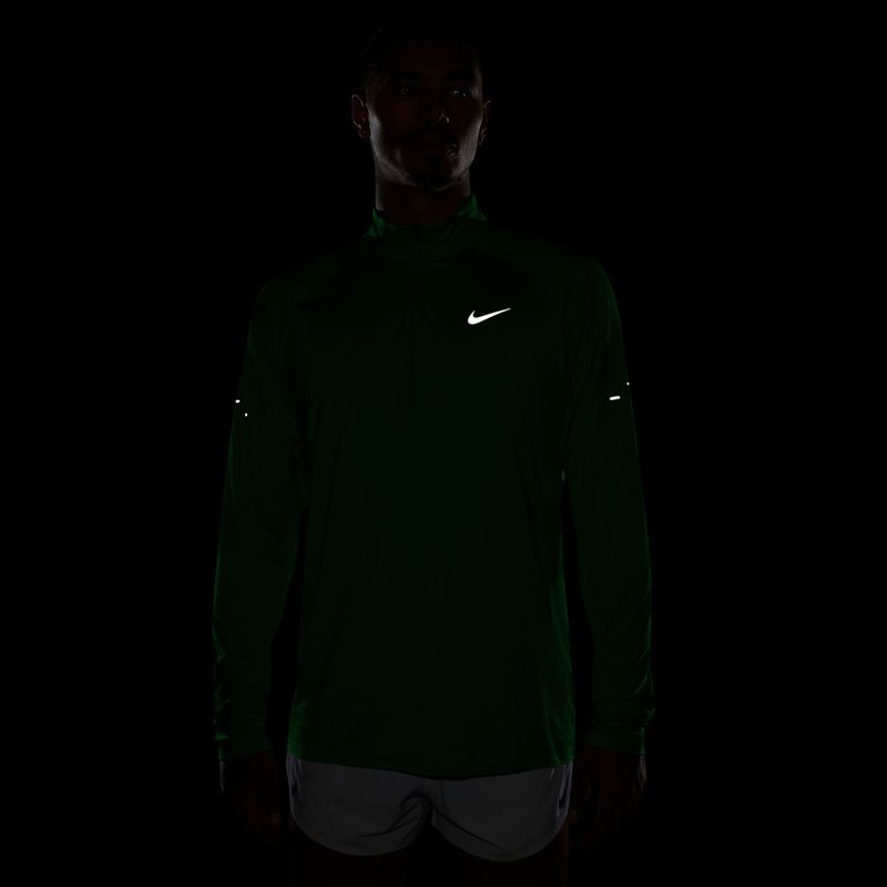 Laufsweatshirt für Herren Nike Stride 1/4 Zip Dri-Fit green spark 4