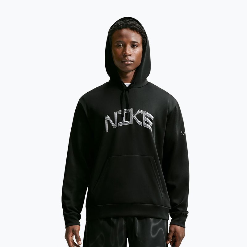 Herren-Trainingssweatshirt Nike Dri-FIT UV Pullover Hoodie black/white