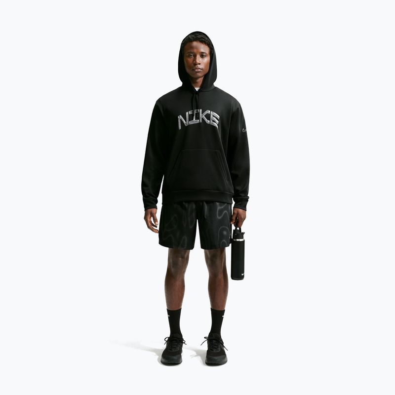 Herren-Trainingssweatshirt Nike Dri-FIT UV Pullover Hoodie black/white 7