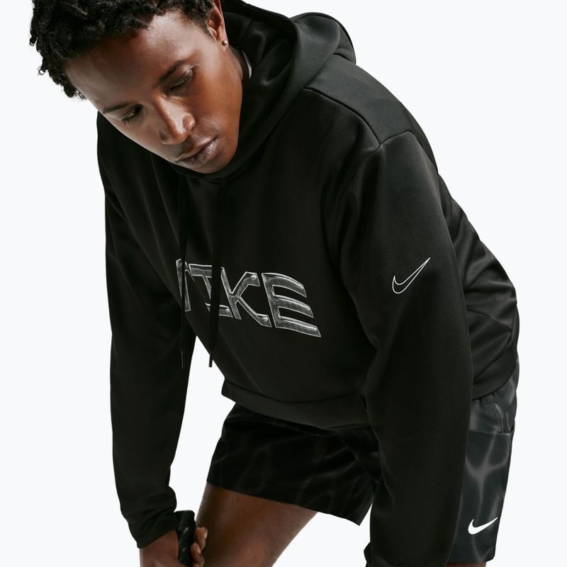 Herren-Trainingssweatshirt Nike Dri-FIT UV Pullover Hoodie black/white 5