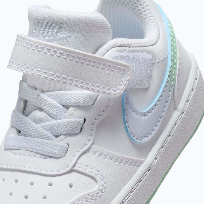 Kinderschuhe Nike Court Borough Low white/football grey/arctic green 5