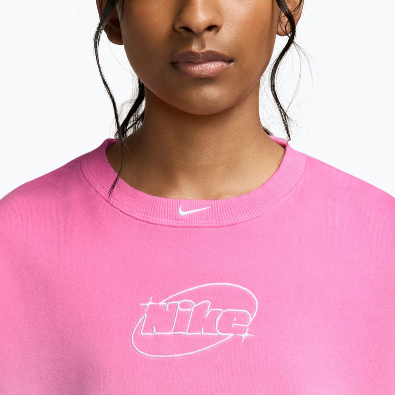 Kinder-Sweatshirt Nike Sportswear Studio sail/playful pink/white 3
