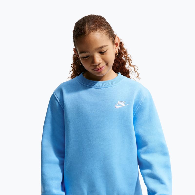Kinder-Sweatshirt Nike Sportswear Club Fleece football blue/white 3