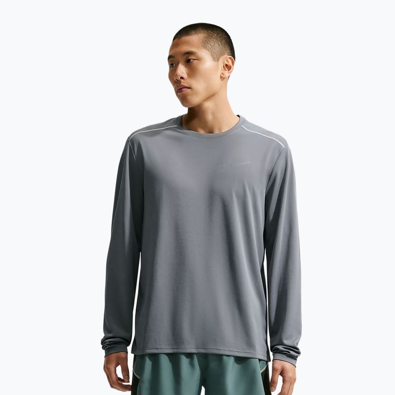 Lauf-Langarmshirt für Herren Nike Miler Dri-Fit UV smoke grey
