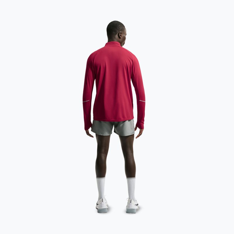 Laufsweatshirt für Herren Nike Miler Dri-Fit UV 1/2 Zip tough red 3