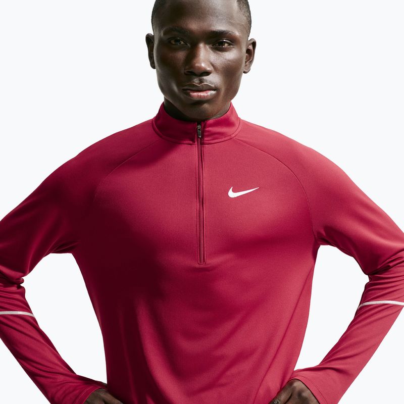 Laufsweatshirt für Herren Nike Miler Dri-Fit UV 1/2 Zip tough red 5