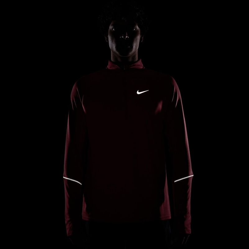Laufsweatshirt für Herren Nike Miler Dri-Fit UV 1/2 Zip tough red 7