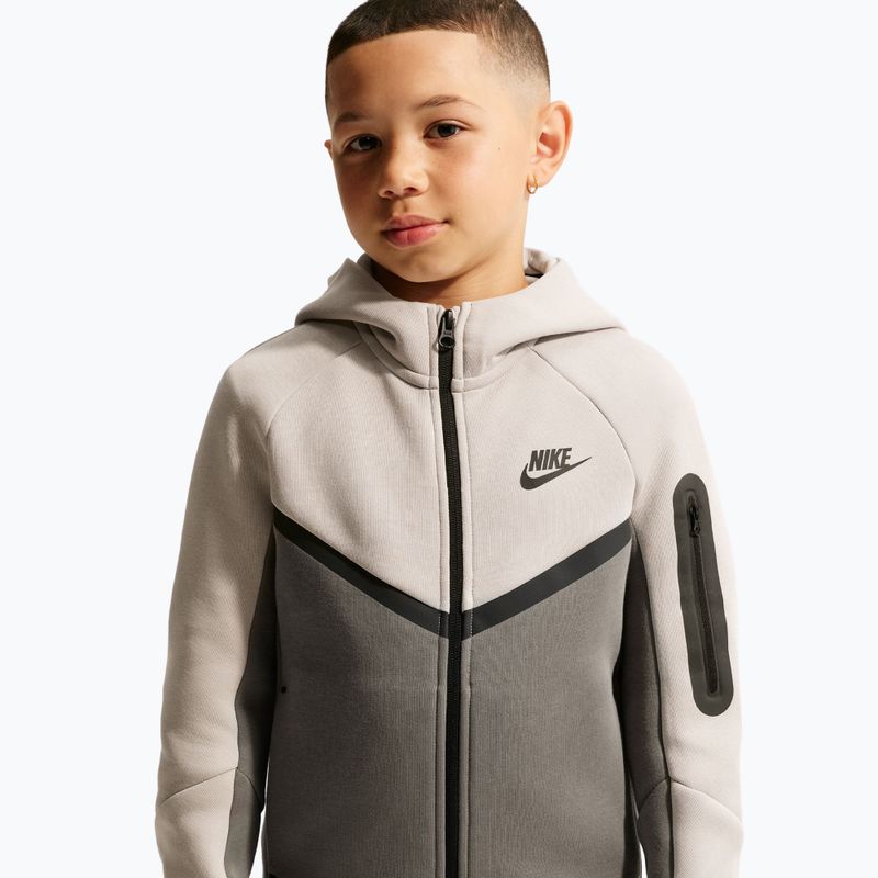 Kinder-Sweatshirt Nike Sportswear Tech Fleece moon particle/cave stone/black/black 4