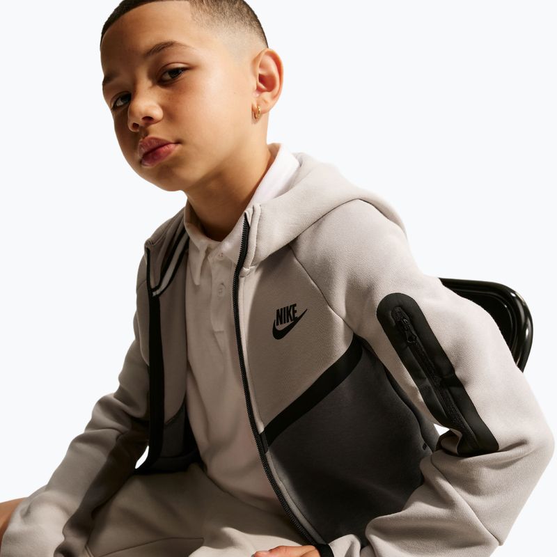 Kinder-Sweatshirt Nike Sportswear Tech Fleece moon particle/cave stone/black/black 6