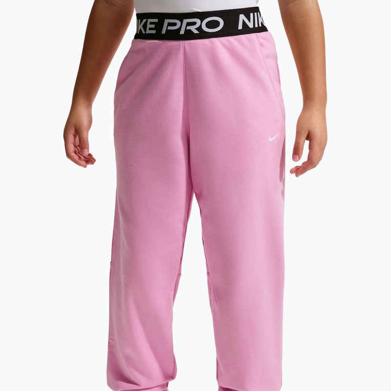 Kinderhose Nike Pro Fleece pink rise/pink rise/black/white 3